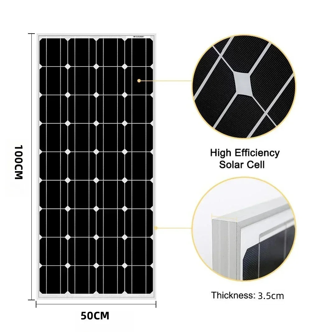 6000W/3000W High-Power Solar Panel Kit, Suitable for Outdoor Activities and Homes Camping and RV Off Grid Living