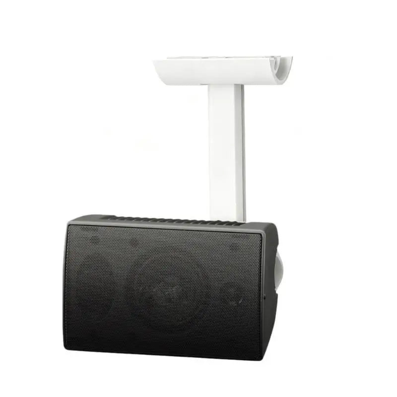 Speaker Wall Mount Pair with Adjustable Joint, Metal White Finish for Wall or Ceiling Placement, Home Theater Speaker D2RC
