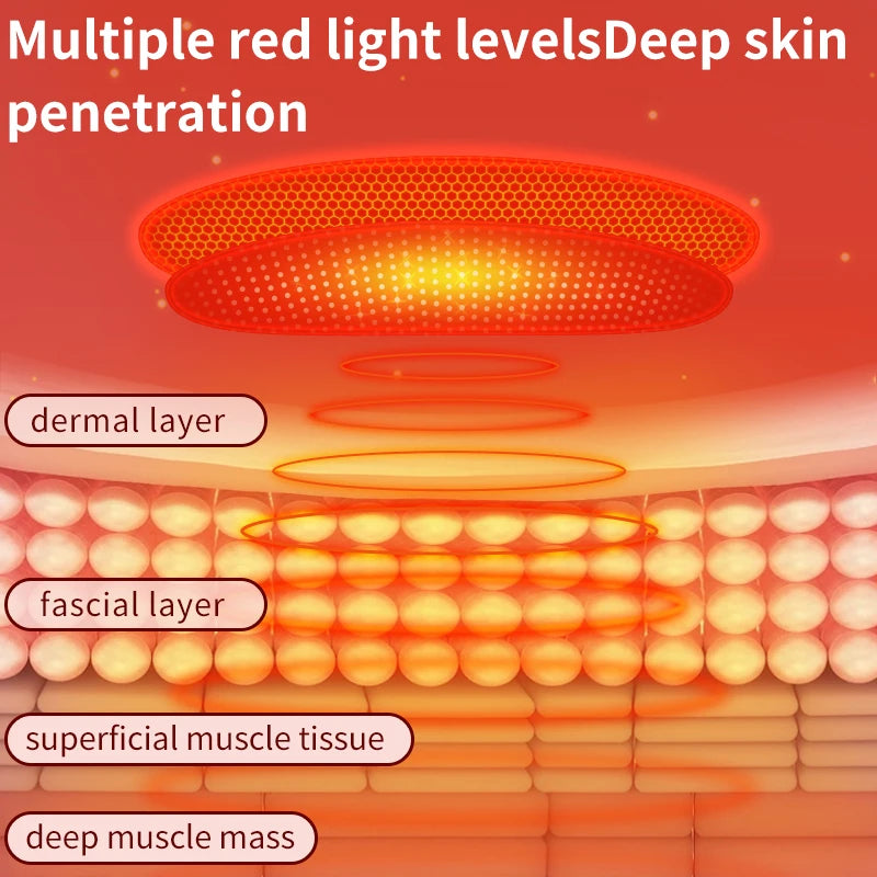 Red Light Heating Pad for Leg Pain - 24V Heated Support for Recovery Massage Cushion Tidesmit