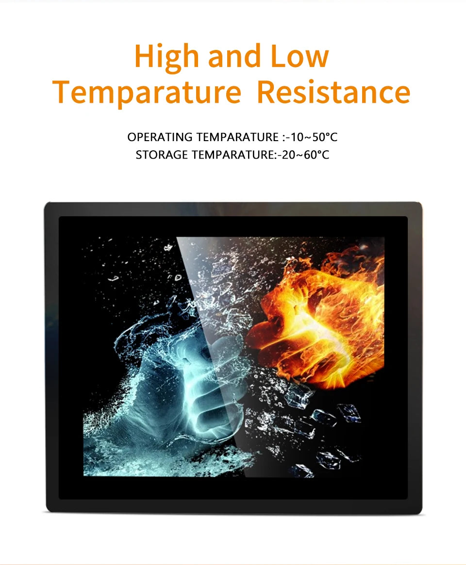 15 inch Industrial Touch Panel PC IP65 Waterproof I5-6200U 8+128G Win11 Touchable Computer Embedded Touch Screen