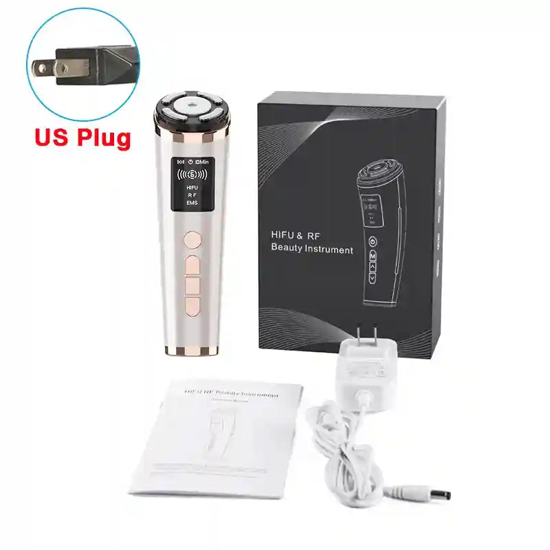 Hifu Face Lifting Machine | Microcurrent Skin Rejuvenation Tool Eye Massage Instrument US Plug Tidesmit