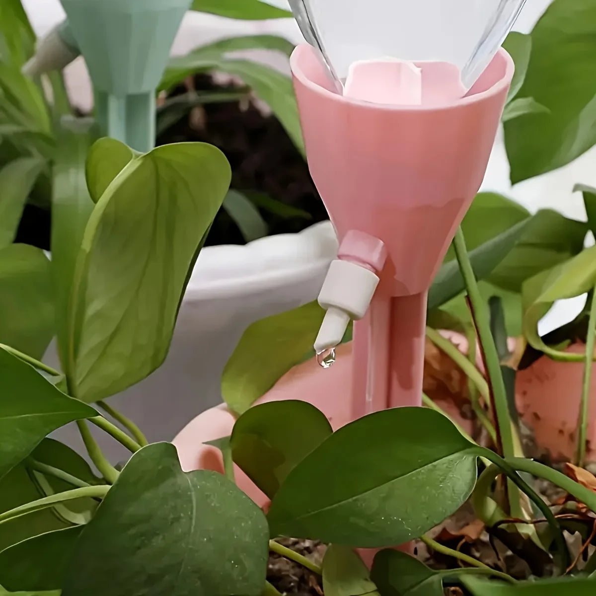 20 Pcs Automatic Plant Drip Irrigation Kit Adjustable Water Flow Battery-Free Universal for EU/US Thread Bottles Efficient