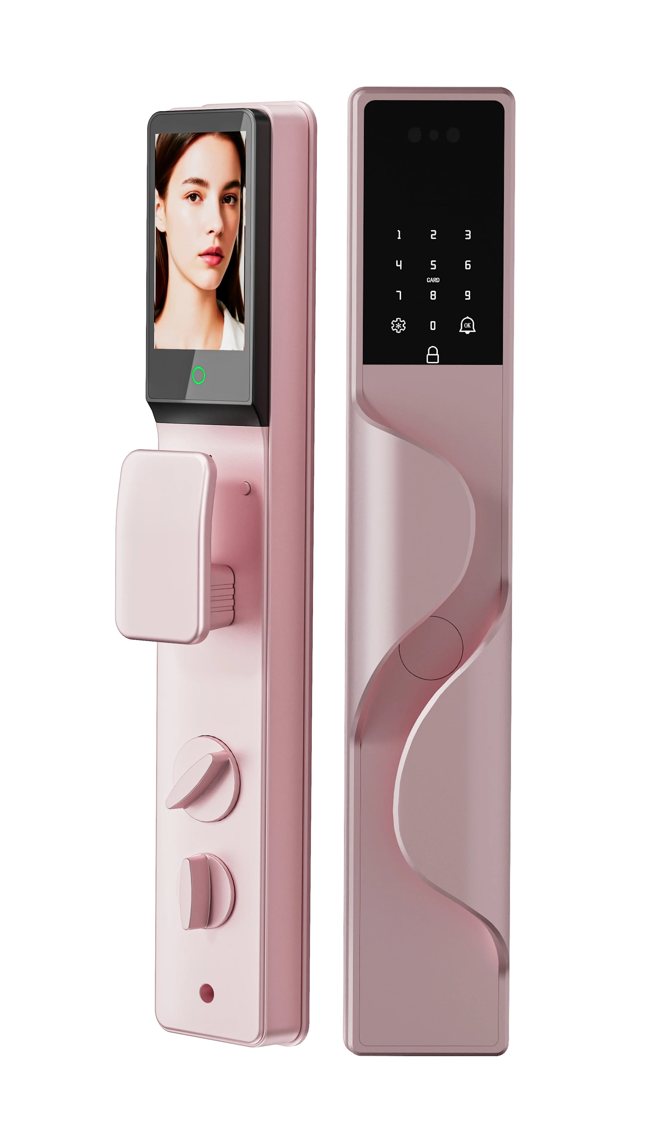 Waterproof Smart Door Lock with Camera Video Monitoring Intercom Palm Vein 3D Face Recognition Tuya Electric Door Lock