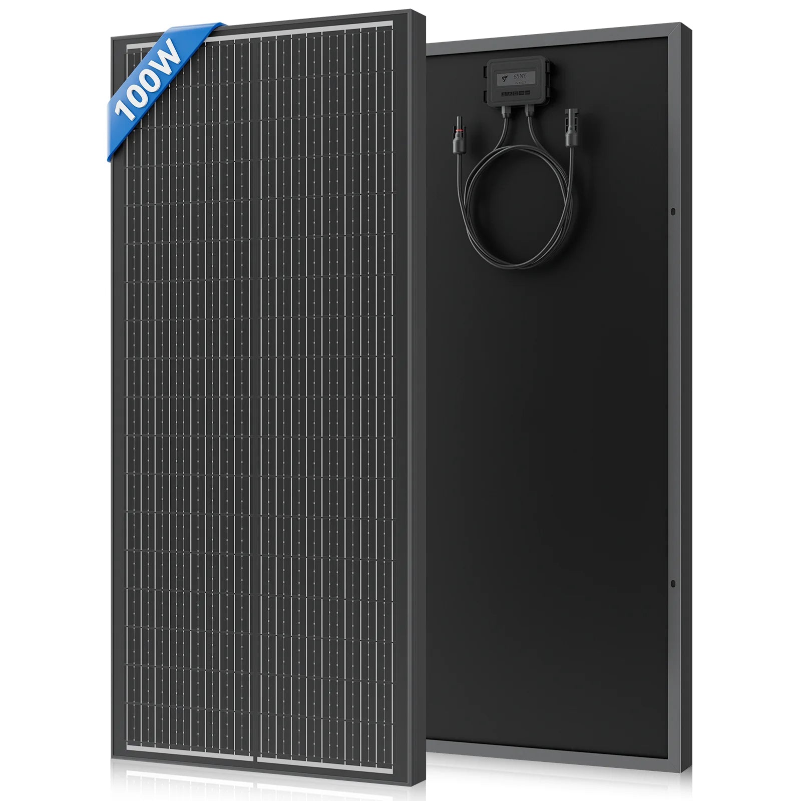 Rvpozwer 400W/200W/100W N-Type 18BB Solar Panel 25% High Efficiency Mono Solar Module Portable Waterproof Ideal for RV Marine Yacht Caravan Camping Off Grid Power Supply