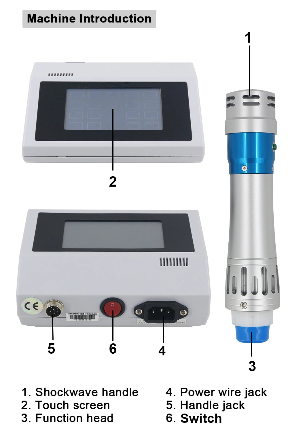 Shockwave Therapy Machine for Pain Relief | 7 Heads | Tidesmit Massage Chairs Tidesmit