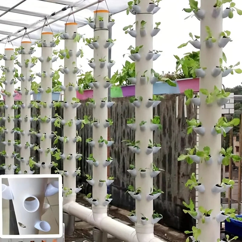 10set DIY Hydroponic Pots for Hydroponics Vertical Tower Vegetables Strawberry Growing System Tower Hydroponics Soilless Device