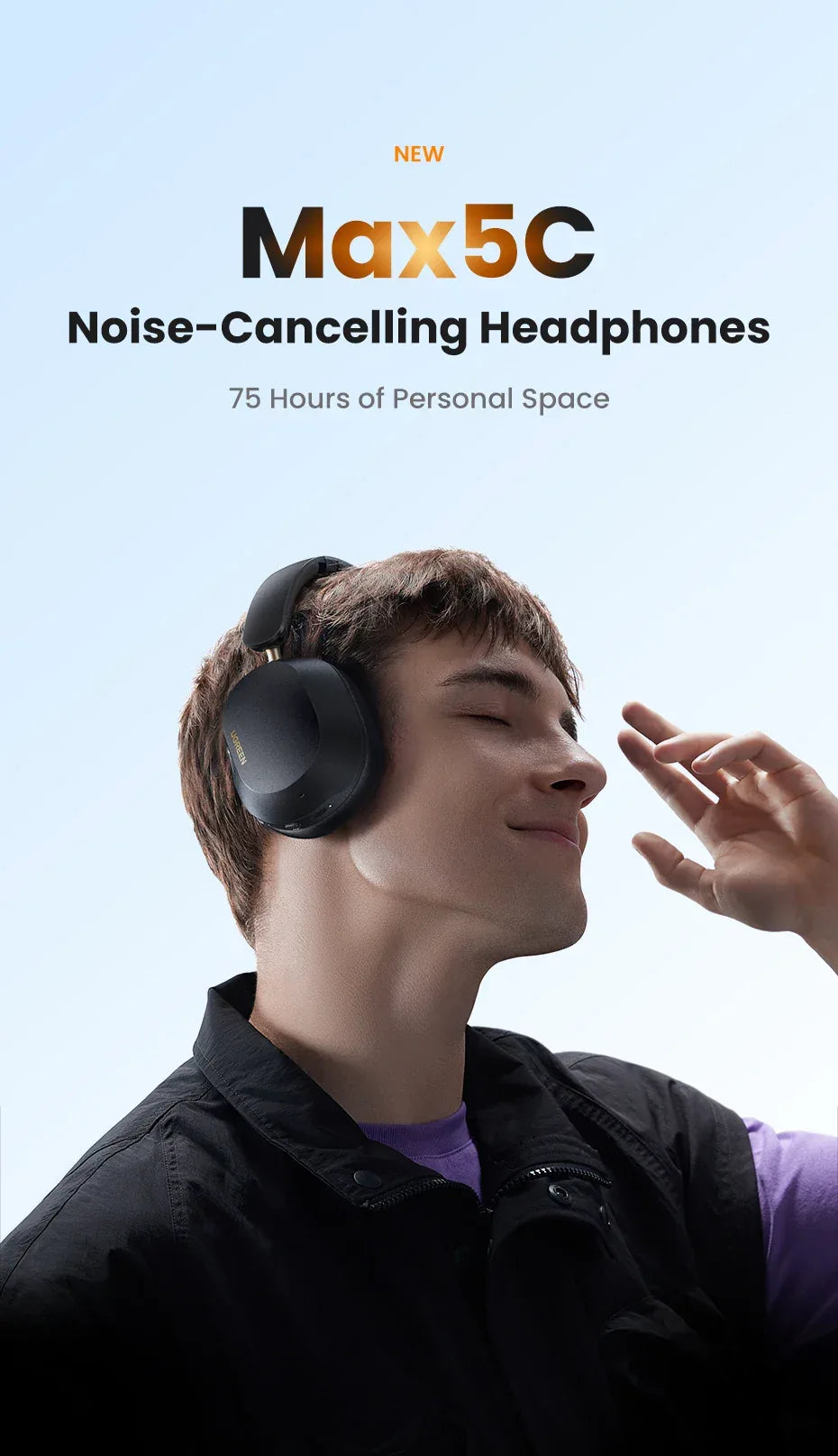 Tidesmit Wireless Bluetooth Headphones ANC 75H Spatial Audio Tidesmit