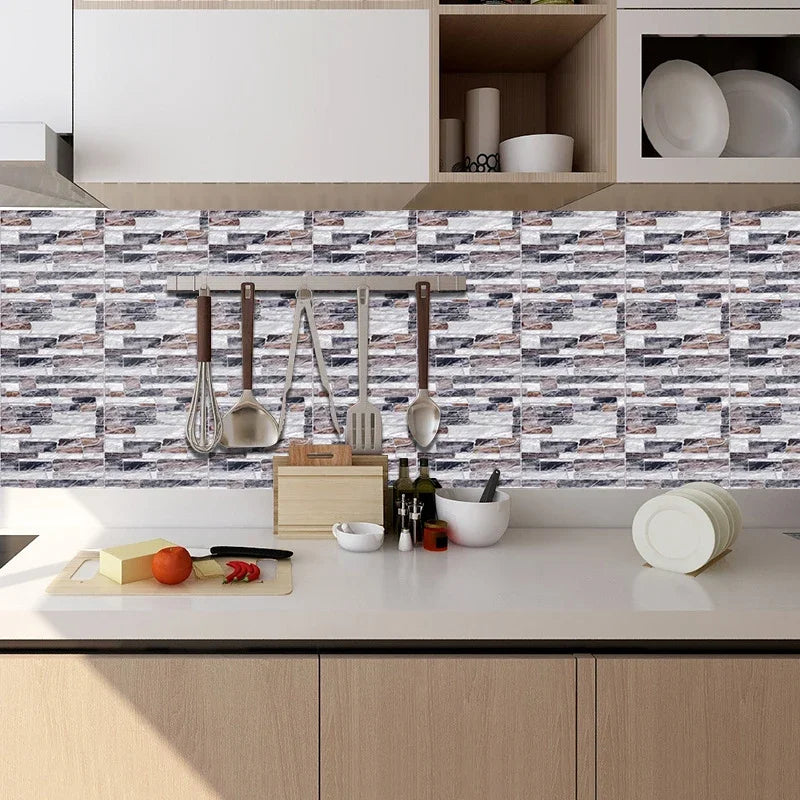 29 Styles Thickened Frosted Tiles Floor Sticker Kitchen Bathroom Home Renovation Wallpaper Waterproof Non-slip Art Wall Decals