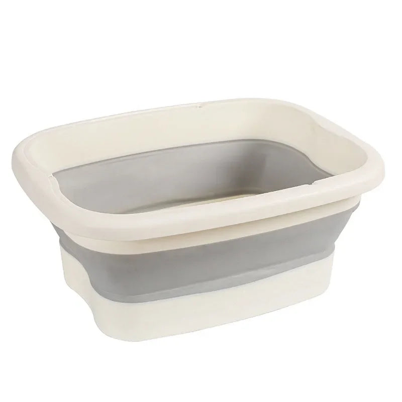 Foldable Foot Bath Massager | Portable Home Spa Wellness Tool Relaxation Treatment White no lid China Mainland Tidesmit