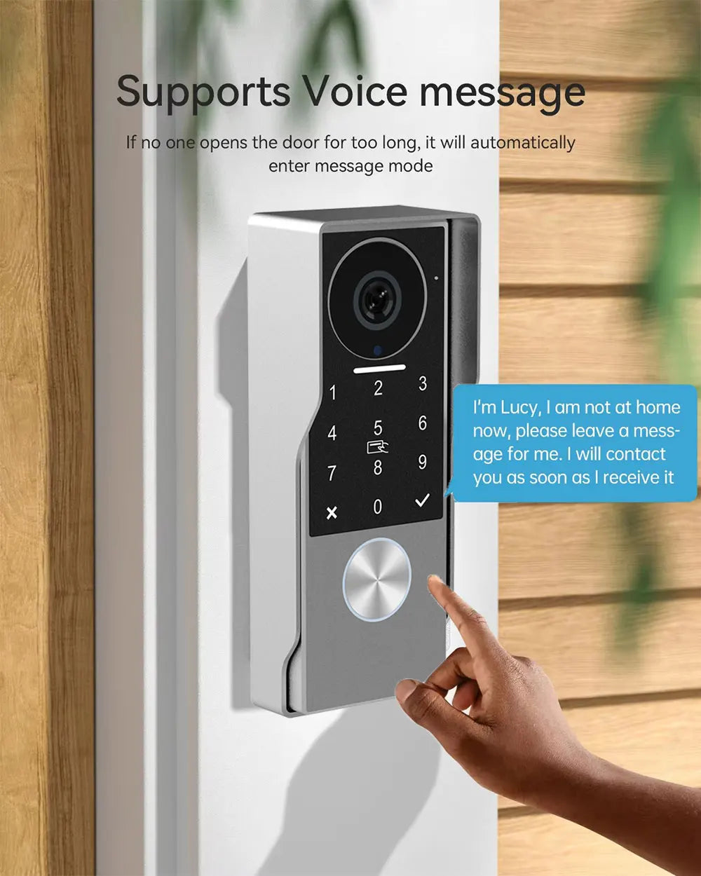 Password 4in1 Unlock HD Wifi Doorbell Video Intercom System For Home Doorphone Tuya Smart 1080P Touch Monitor Security Protect