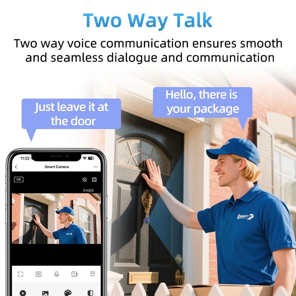 TUYA HD Door Peephole Viewer 2.4G/5G WiFi Security Camera 170° Wide-angle Human Detection Two-Way Audio Video-eye Cat-eye Cam