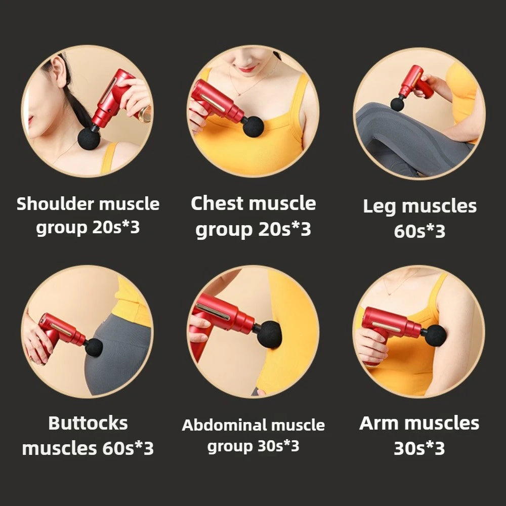 Fascia Gun for Deep Tissue Muscle Recovery | Rechargeable Massager Fascia Gun Tidesmit