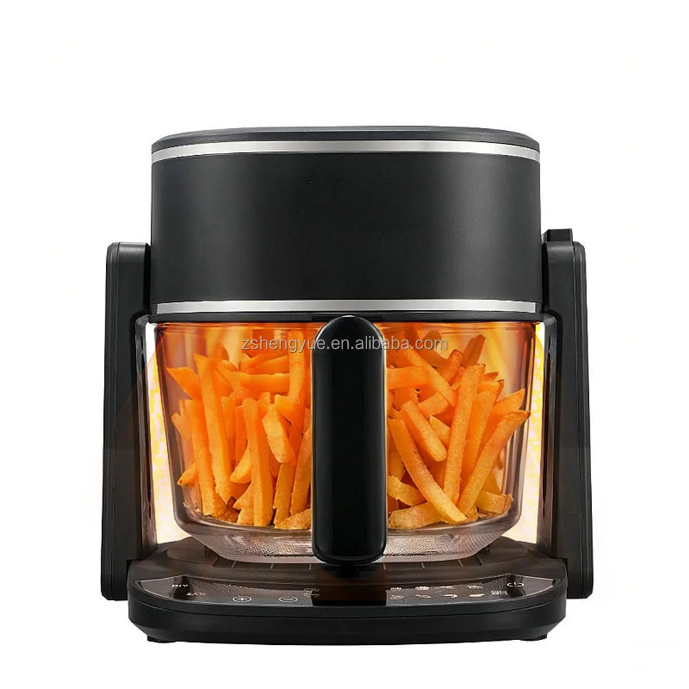 Airo Factory Stainless Steel Digital Air Fryer 4.5L Electric Glass Steam Air Fryer Without Oil