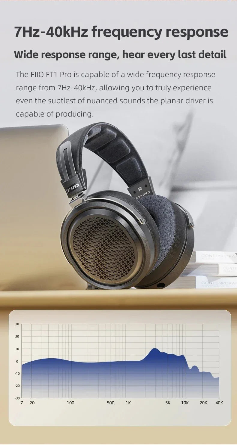 FiiO FT1 Pro Planar Magnetic Headphones Hi-Res Audio | Tidesmit Tidesmit