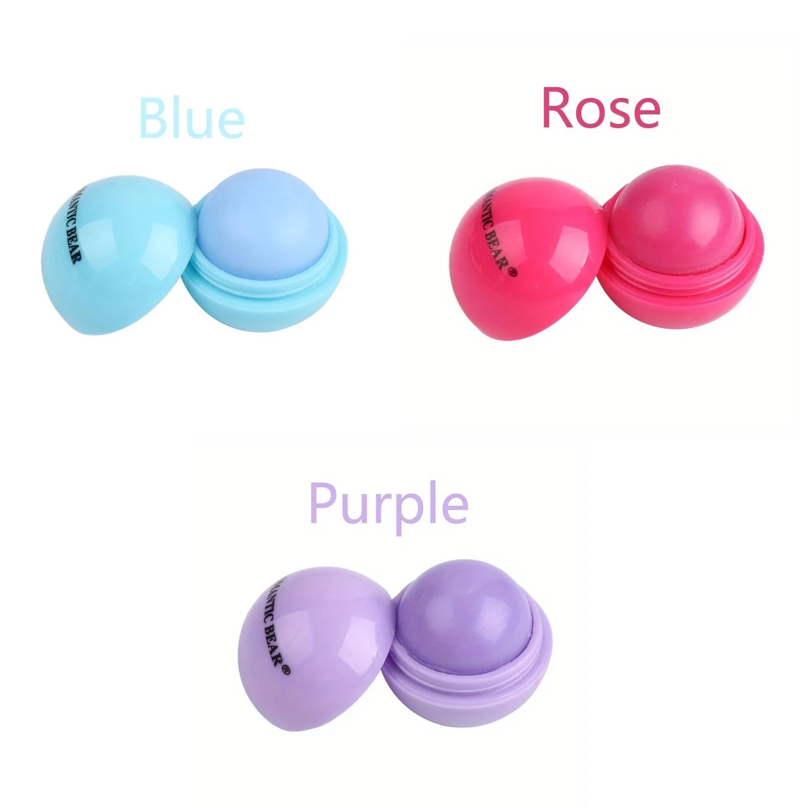 Ball Shaped Hydrating Lip Balm Set - 6pcs Nourishing Lip Care Lip Care 3pcs Tidesmit