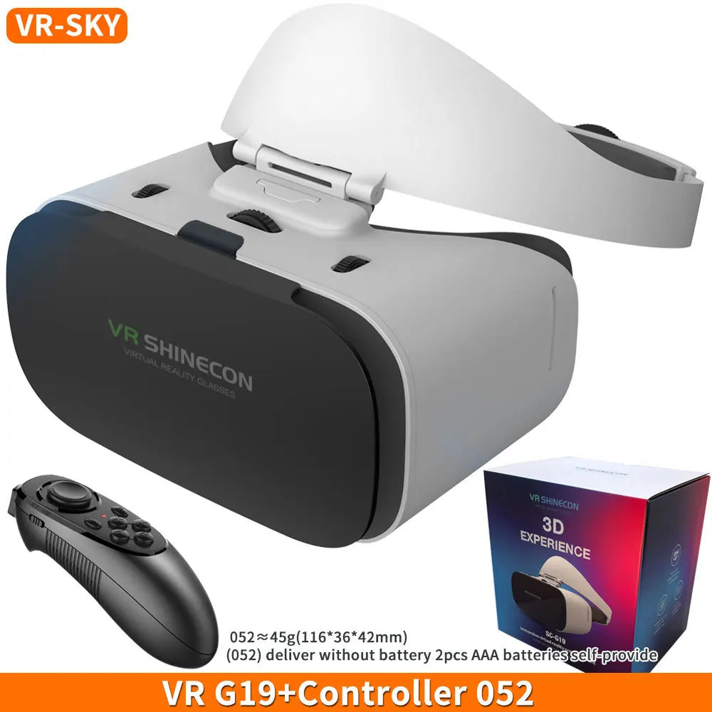 VR Headset for Smartphone 3D Experience - Adjustable G19 Model G19 with 052 CN Tidesmit
