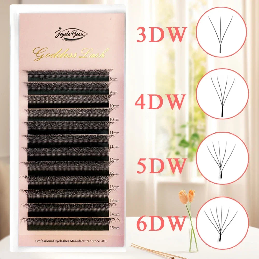 W Style Premade Volume Fans - Professional Faux Lashes by Tidesmit False Eyelashes Tidesmit