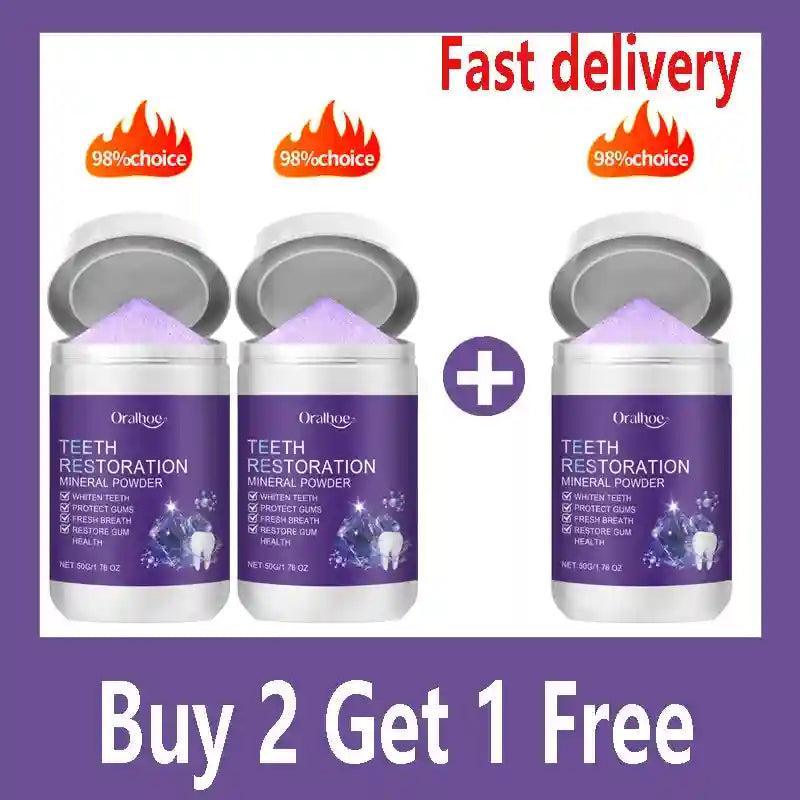 Tidesmit teeth restoration mineral powder for natural teeth whitening and enamel remineralization