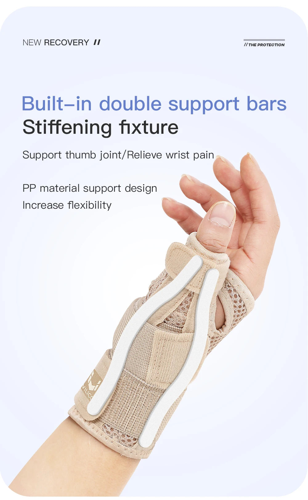 1Pc Professional Wrist Support Splint Arthritis Band Belt Carpal Tunnel Wrist Brace Sprain Prevention Wrist Protector for Fitnes