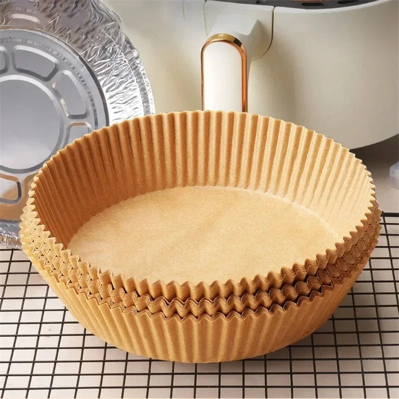 20-100Pcs Air Fryer Disposable Paper Liner Non-Stick Oil-proof Parchment Mat for Cooking Microwave Oven Sheets Special Baking