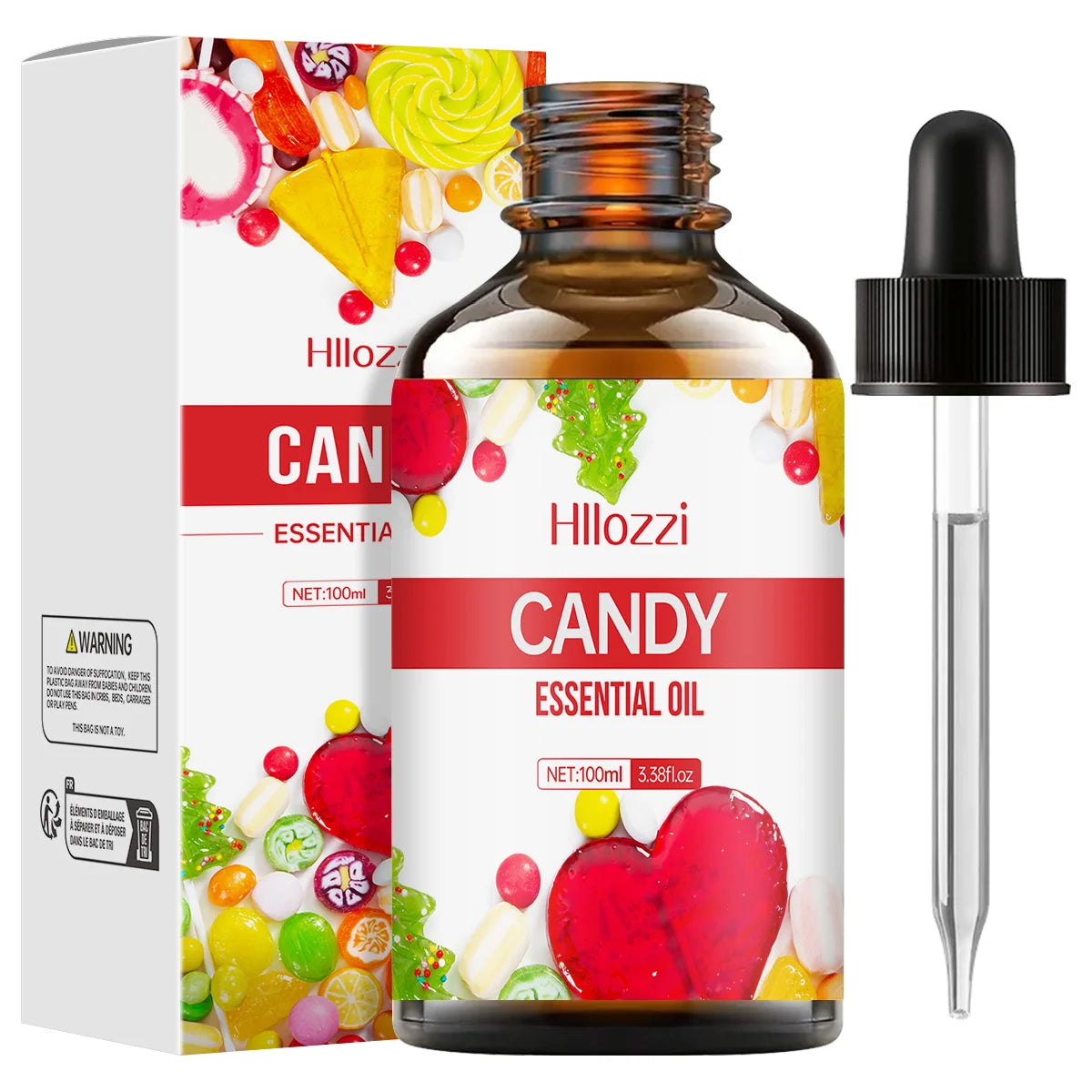 Candy essential oil, candy scent, suitable for body massage and hair care, aromatherapy candles, home use.