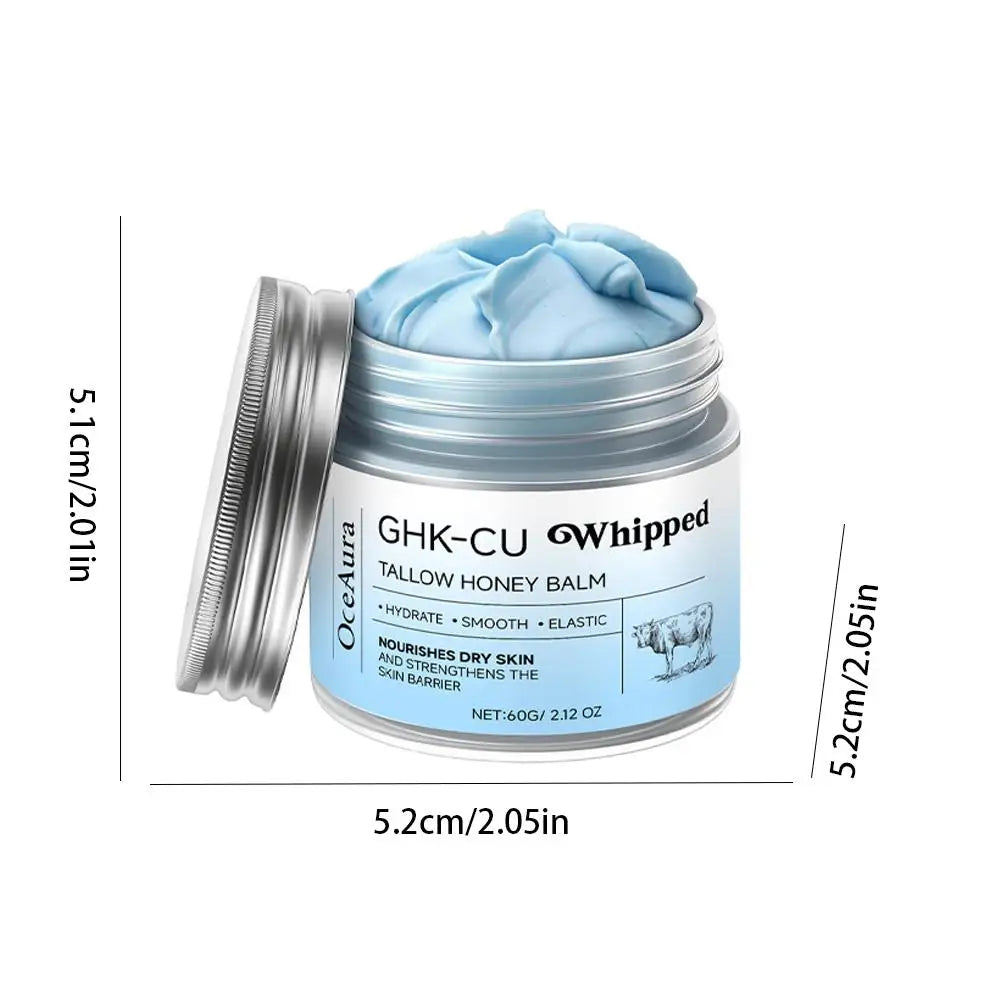 Copper Peptides GHK-Cu Beef Tallow Copper Peptide Face Cream 4% Peptides for Skin Firmness Deep Hydration Daily Facial Moistur