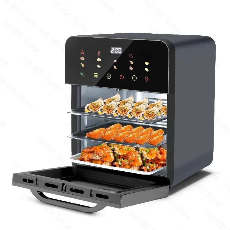 Large Capacity 3 in 1 Air Fryer Oven Steamer Microwave New Electric Fryer All-in-One Machine