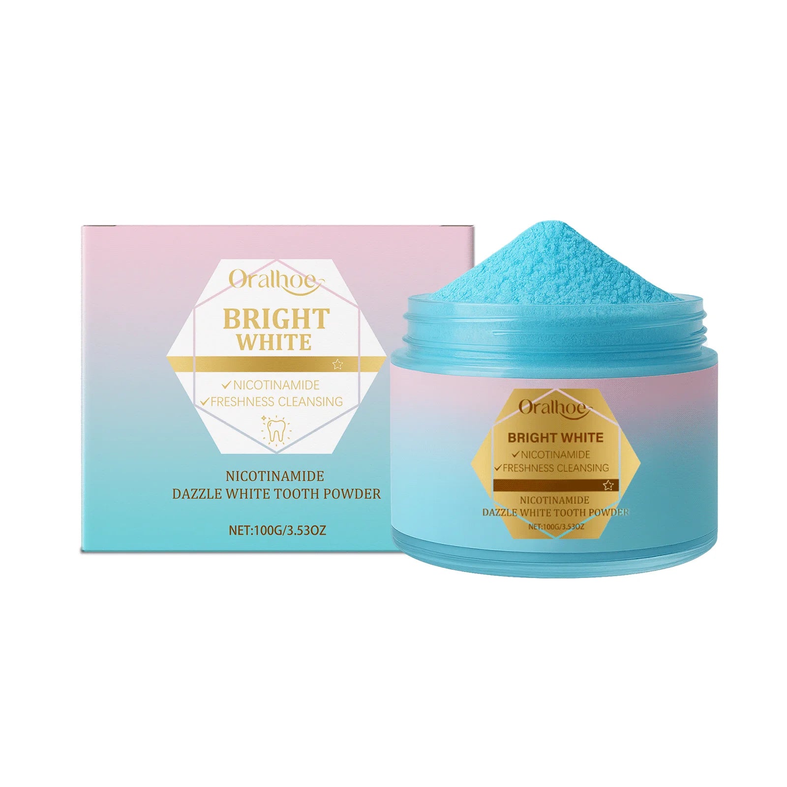 Tidesmit Niacinamide bleaching toothpaste for plaque removal, yellow stain reduction, and fresh breath.