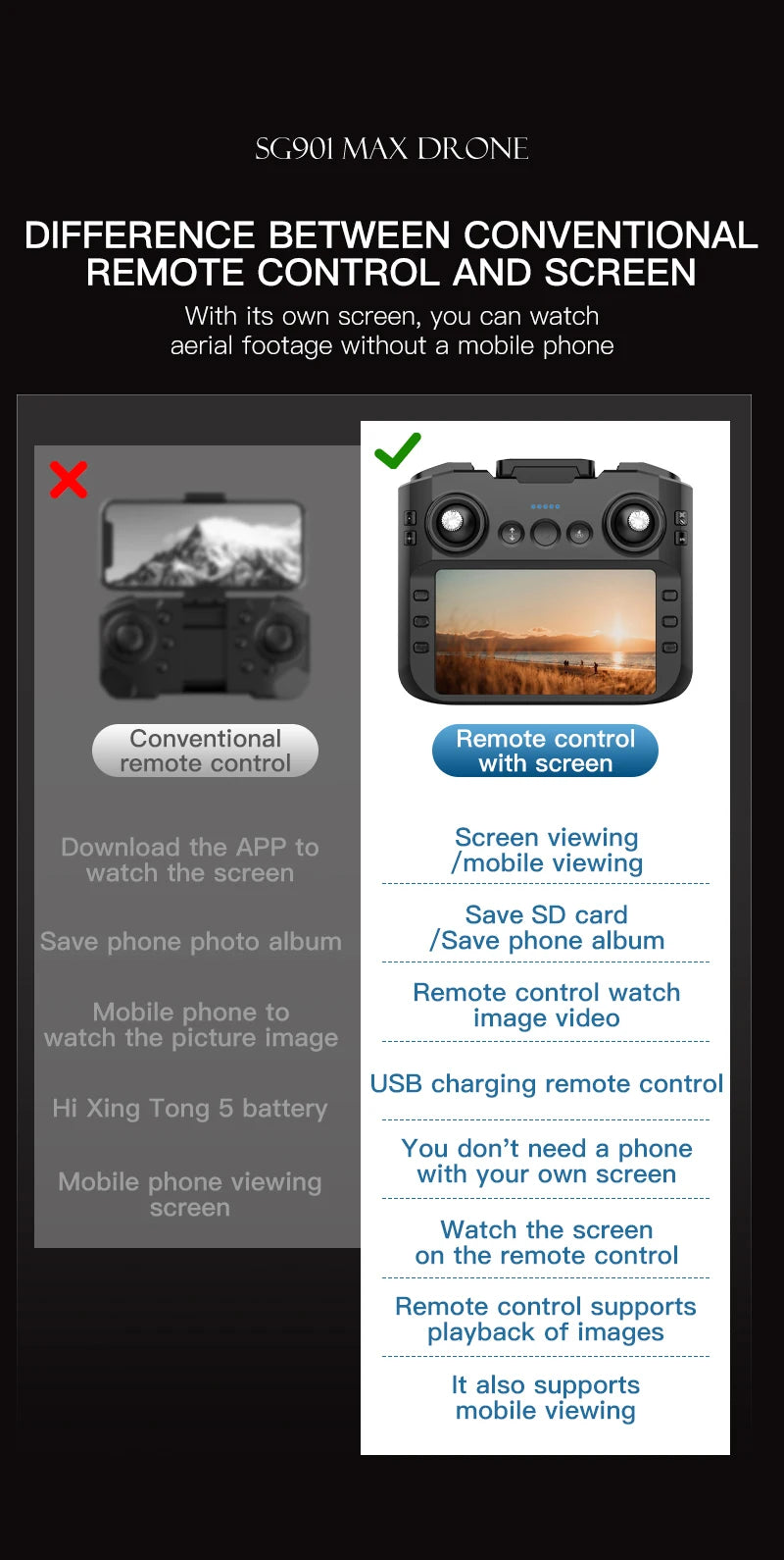 GPS Camera Drone with Obstacle Avoidance - Foldable 8K Quadcopter Tidesmit
