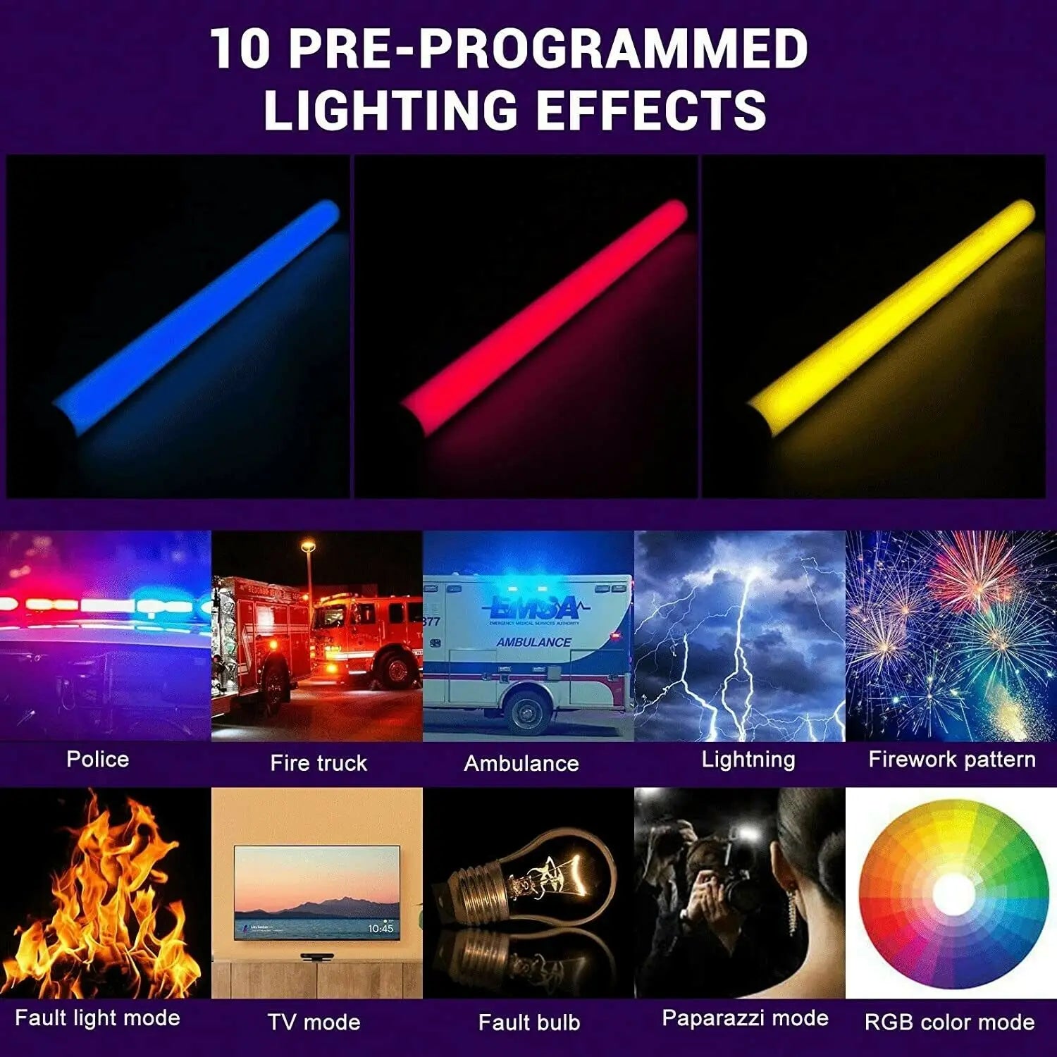 RGB LED Video Light Wand for Content Creation - Sokani X8 Series Tidesmit