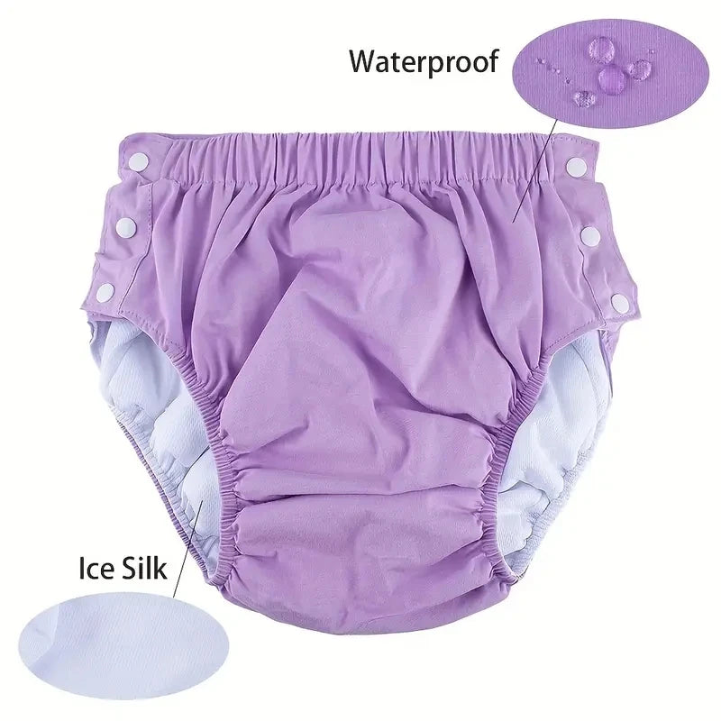1 Pc Reusable Adult Diapers Large Size Washable Cloth Diaper for Patients, Elderly Men and Women, Incontinence Pants