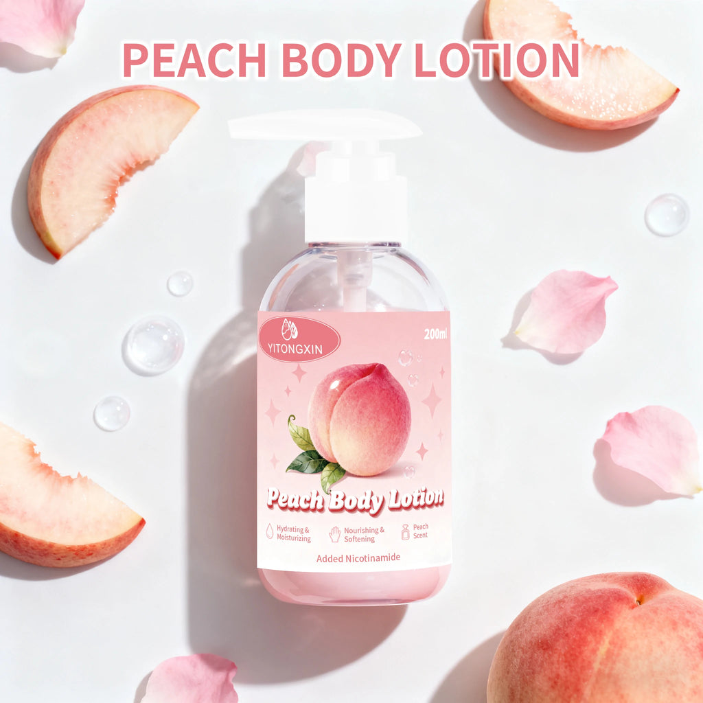Peach Niacinamide Body Lotion, Fruity Fragrance, Hydrates And Moisturizes The Skin, Smooth And Easily Absorbed