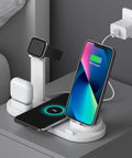 Wireless Charger for iPhone 17-12 & AirPods, Qi Certified Multi-Device Pad White Tidesmit