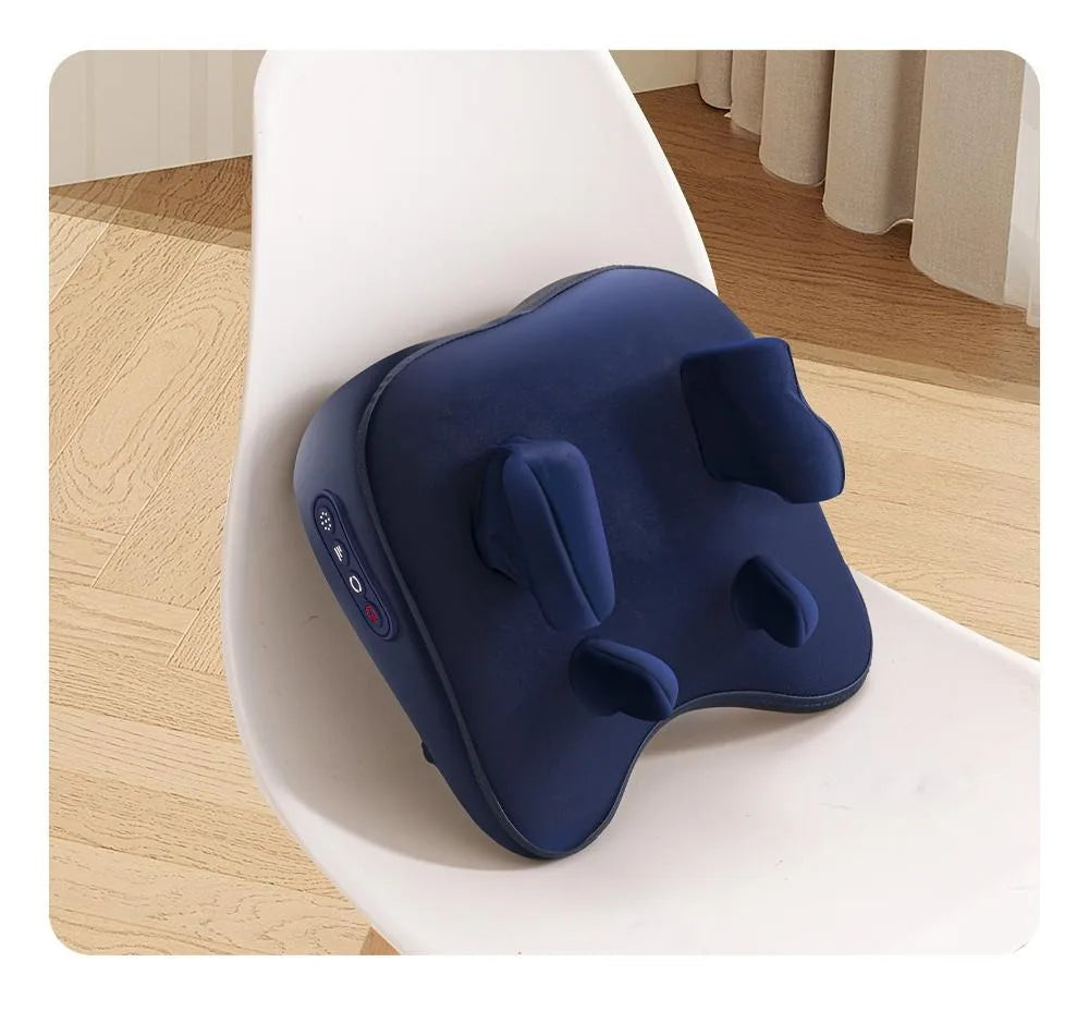 Shiatsu Neck Massager Wireless Rechargeable Heat Therapy - Tidesmit Relaxation Treatment Tidesmit