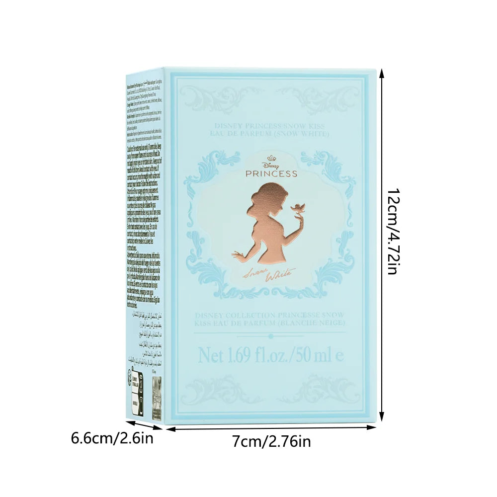 MINISO Disney Snow White Eau de Parfum for women. Floral luxury fragrance, 50ml rectangular boxed perfume bottle.
