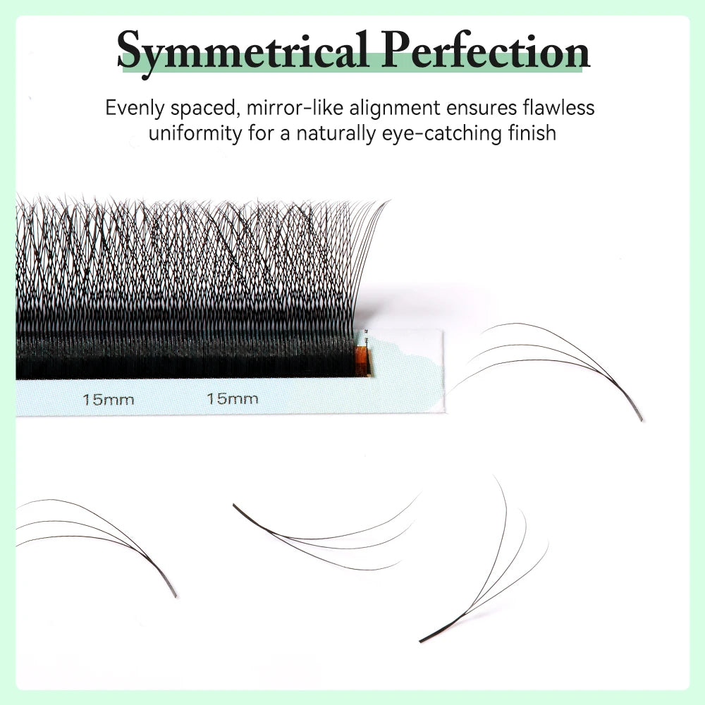 W Shape Premade Volume Fans - Wispy False Eyelashes by Tidesmit False Eyelashes Tidesmit