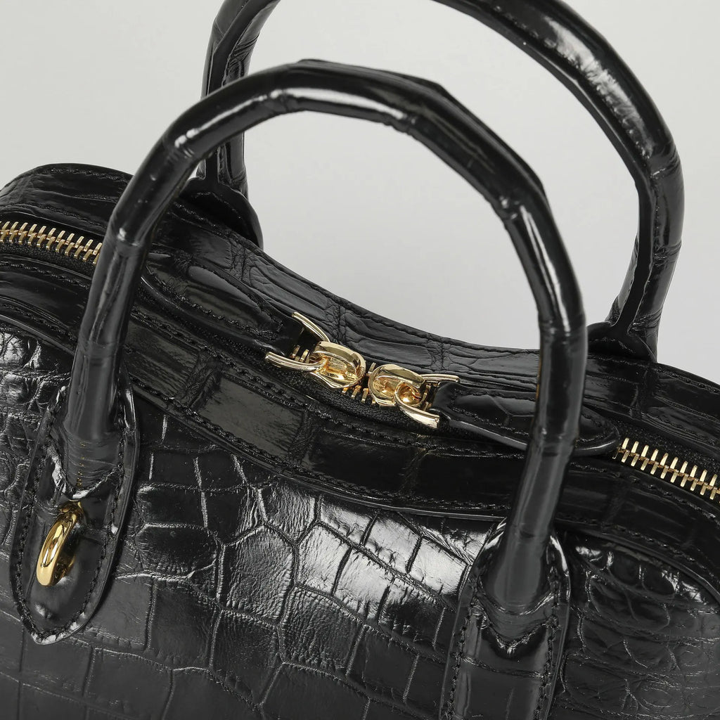 2025 New Design Fashion Crocodile Leather Women's Handbag Luxury Genuine Leather Lady Shoulder Bag Leisure Bag For Women 45