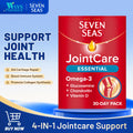 Seven Seas JointCare Essential: Omega-3, Glucosamine, Chondroitin, Vitamins C & D, Mn, Zn, 60-Day Food Supplements