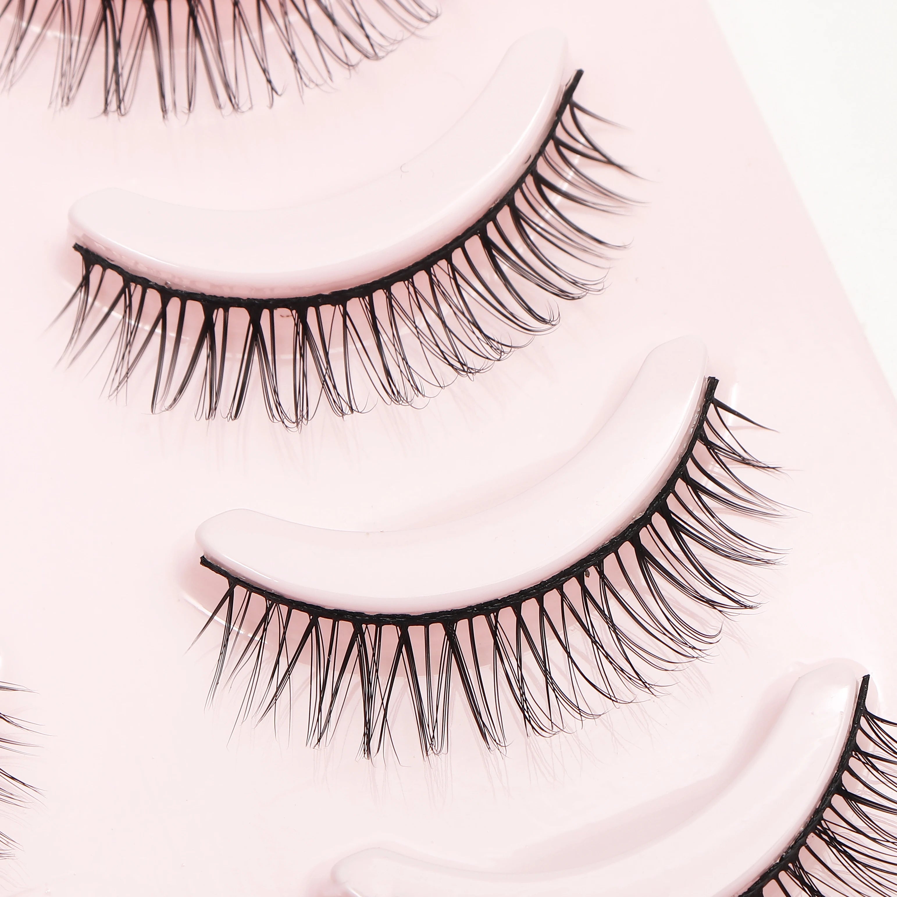 Anime Manga False Eyelashes - Natural Wispy Faux Lashes - 5 Pairs Set False Eyelashes Tidesmit