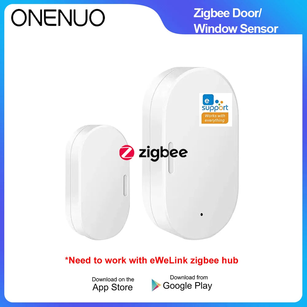 Zigbee Door Window Sensor | Wireless Magnetic Contact Alarm by Tidesmit Default Title Tidesmit