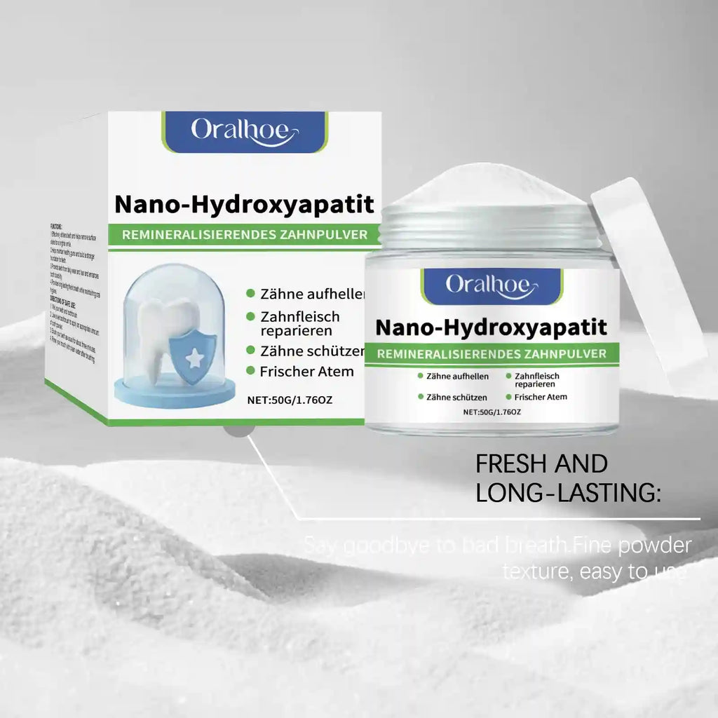 Tidesmit hydroxyapatite teeth whitening powder for professional stain removal and fresh breath oral care