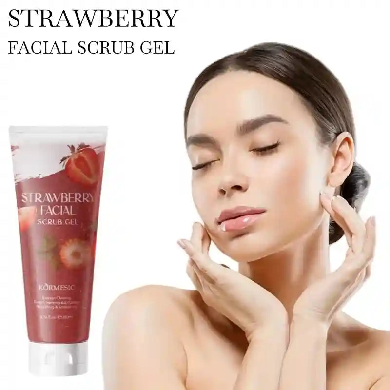 Strawberry Exfoliating Scrub Gel - Alcohol-Free 200ml Skincare Scrubs Treatments Tidesmit