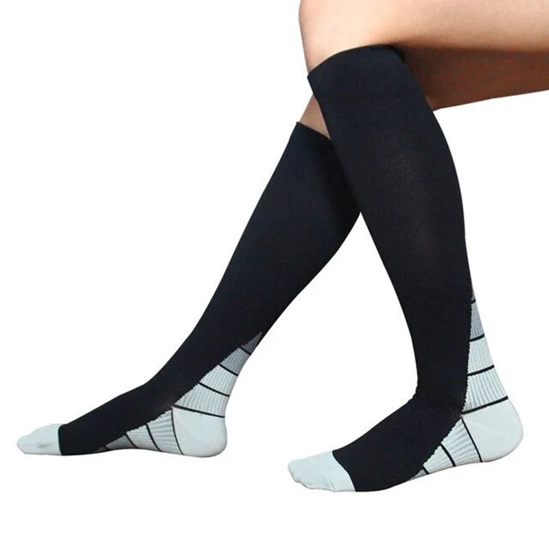 Compression Socks Outdoor Sports Pressure Socks Women and Men's Long Jump Rope Fitness Calf Socks Muscle Unisex Men Socks YS1009