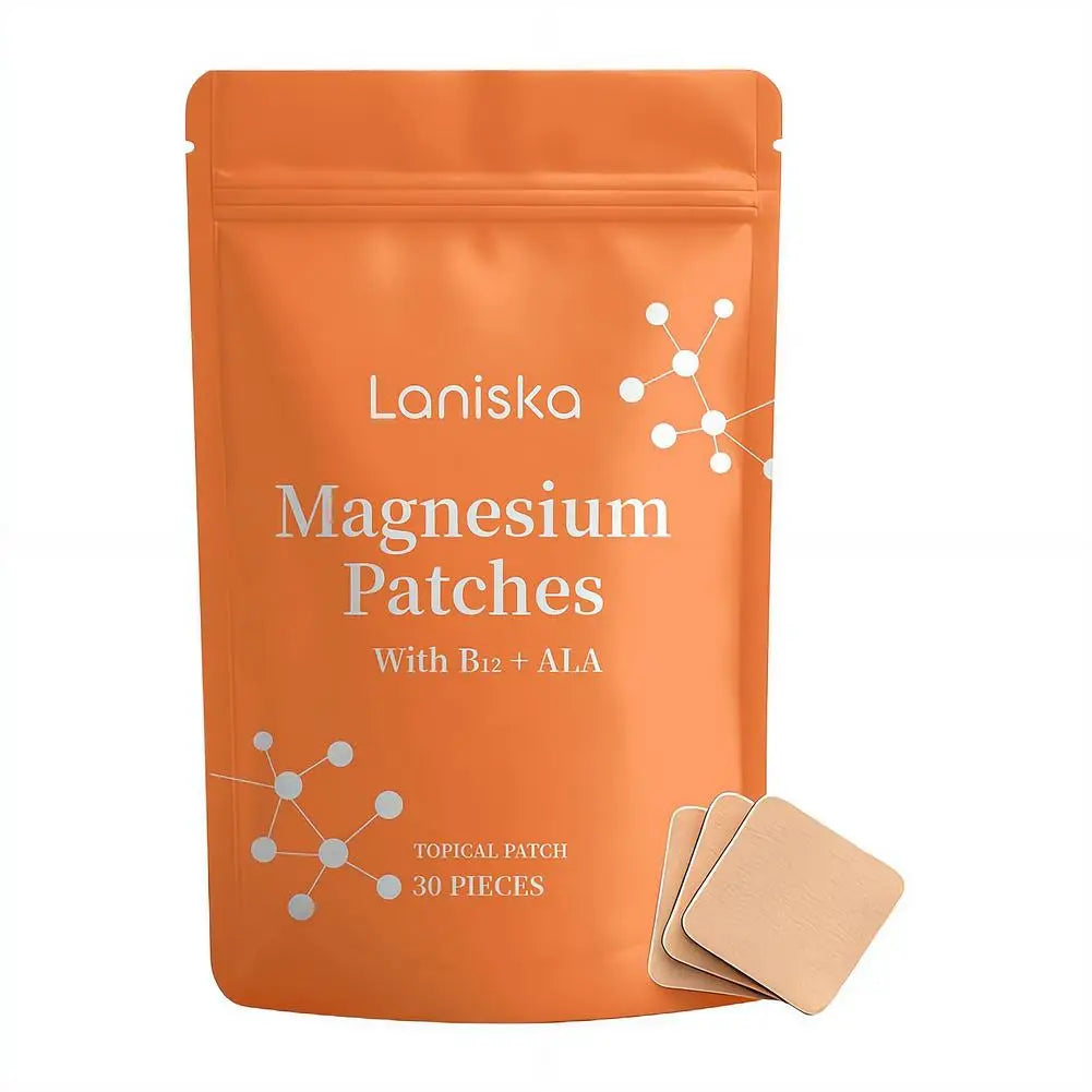 30Pcs Magnesium Multi-Vitamin Patch for Metabolism Boost Appetite Support Transdermal B12 Vitamin E Complex for Weight Managemen