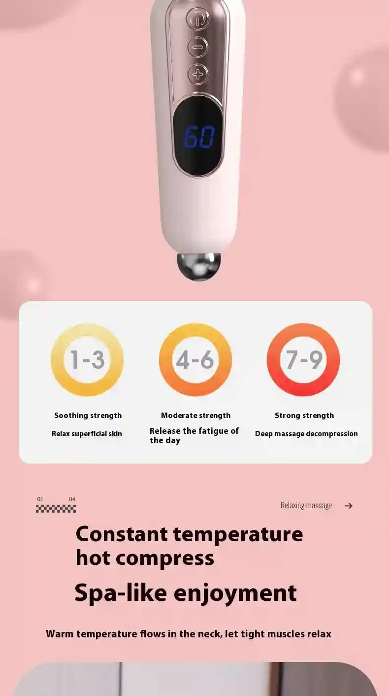 Eye Massage Instrument: 3-in-1 Rechargeable Heat Therapy Device - Pink Eye Massage Instrument Tidesmit