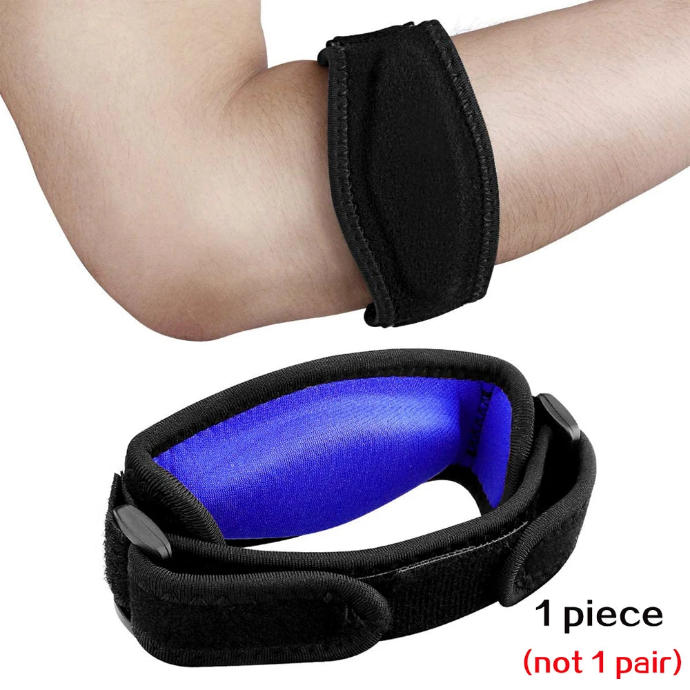 1 PCS Tennis Elbow Brace for Tendonitis, Forearm Brace Support Band with Compression Pad and Elbow Strap Wrap for Golfers Unisex