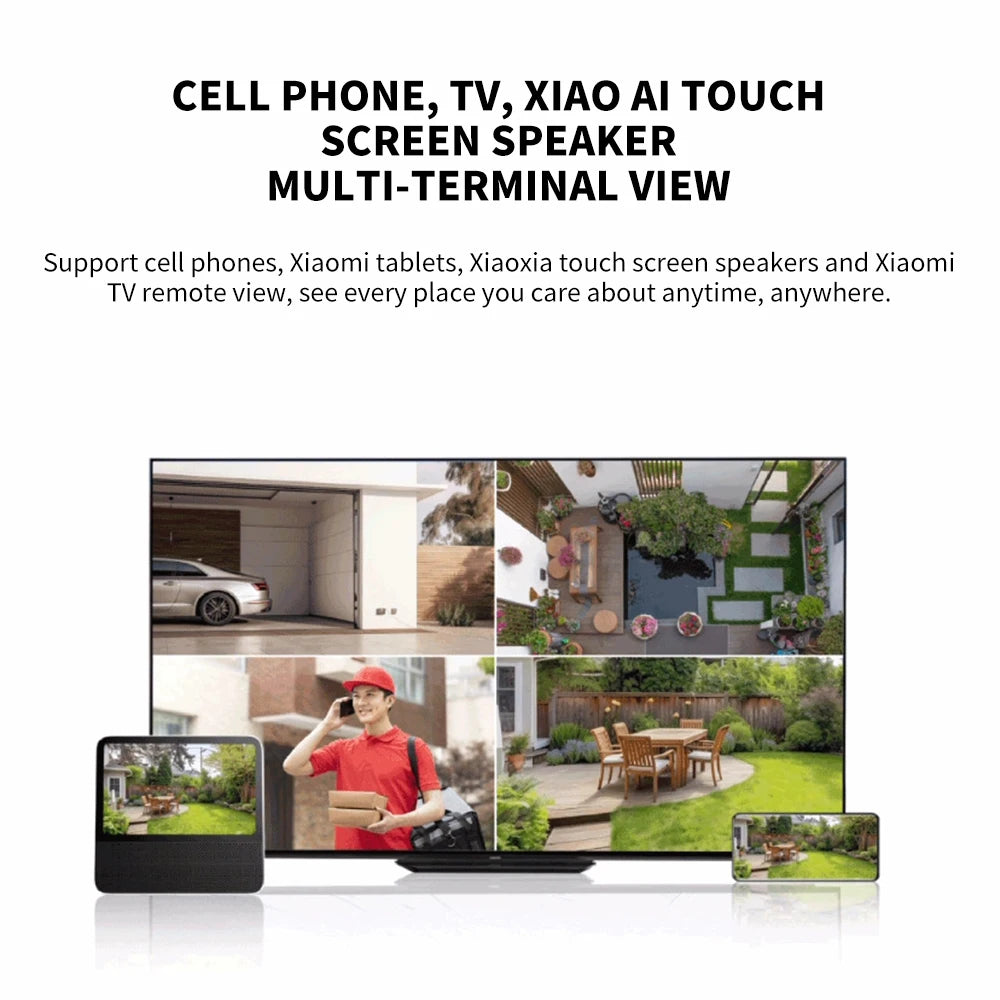 Xiaomi CW700S Outdoor  Camera 2.5K 9X Zoom IP66 AI Human Vehicle Detection Color Night Vision WiFi Cloud Storage H265 -CN