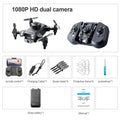 4K Camera Drone with Obstacle Avoidance - Foldable Beginner Quadcopter Black-1080P - 1B Tidesmit