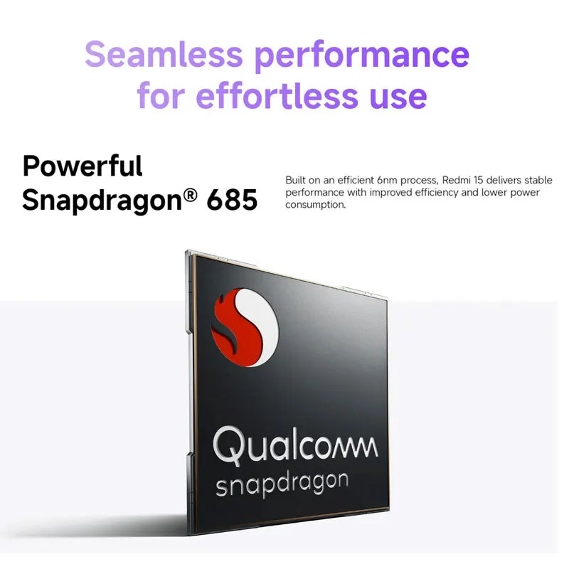 Phone Xiaomi Redmi 15 Global Version Android Snapdragon 685 128GB / 256GB ROM 6.9" FHD+ DotDisplay 50MP Camera 7000mAh 33W IP64
