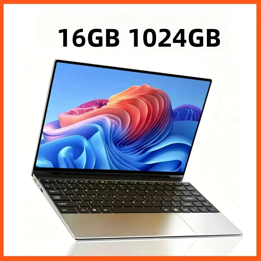 Cost Saving Home Office Stable Business Laptop 14.1 Inch 120Hz IPS Screen Intel 4405U 5000mAh 32GB 2TB SSD Backlit Keyboard